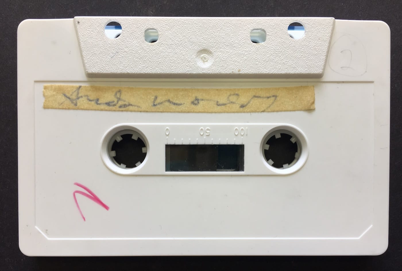 Andy Warhol, 1977 Unpublished Interview on his Athletes Series, signed original audio cassette with 40 minutes of recorded interview (Courtesy of Schubertiade Music & Arts)