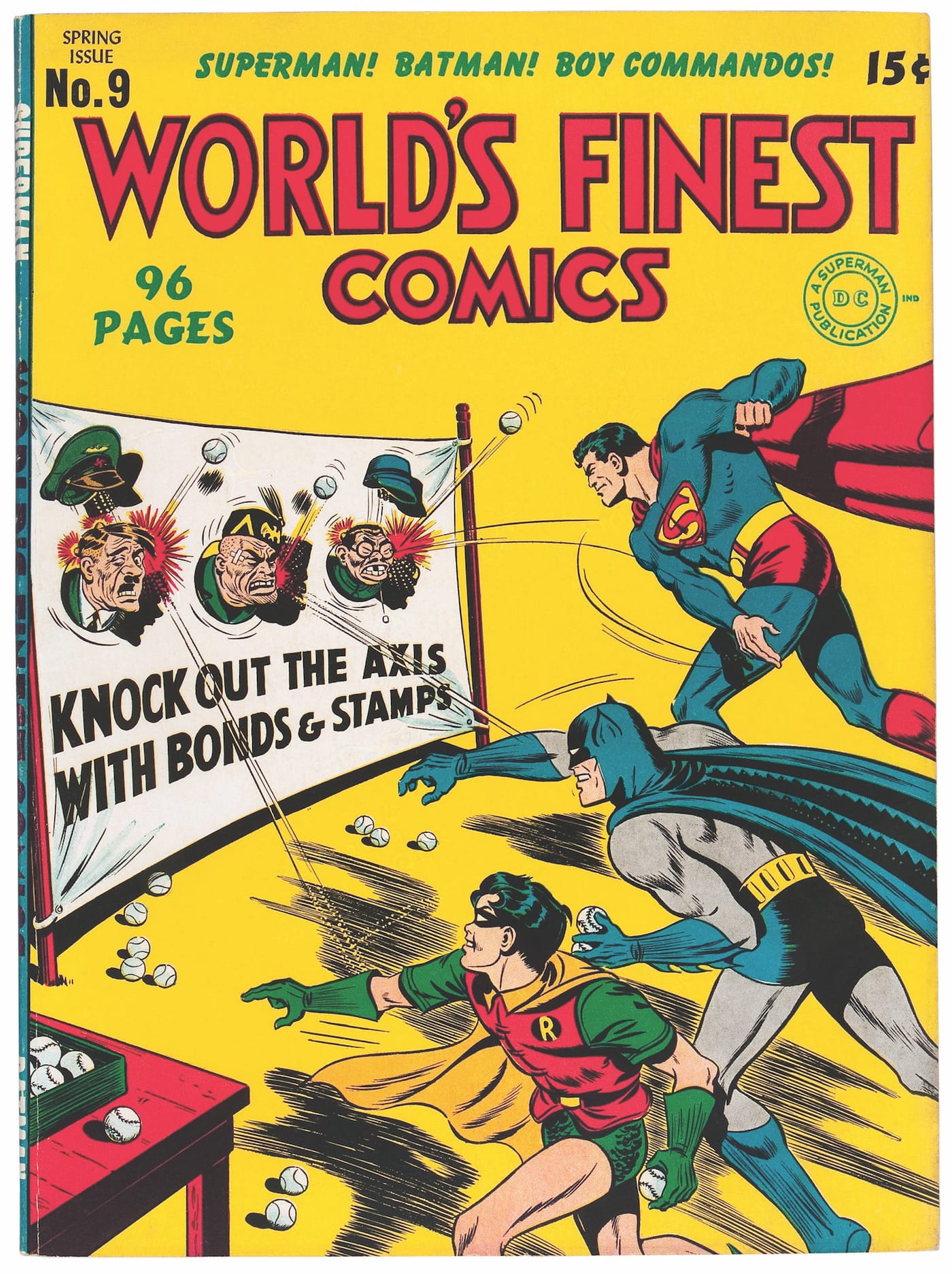 Cover of World's Finest Comes #9 (spring 1943)
