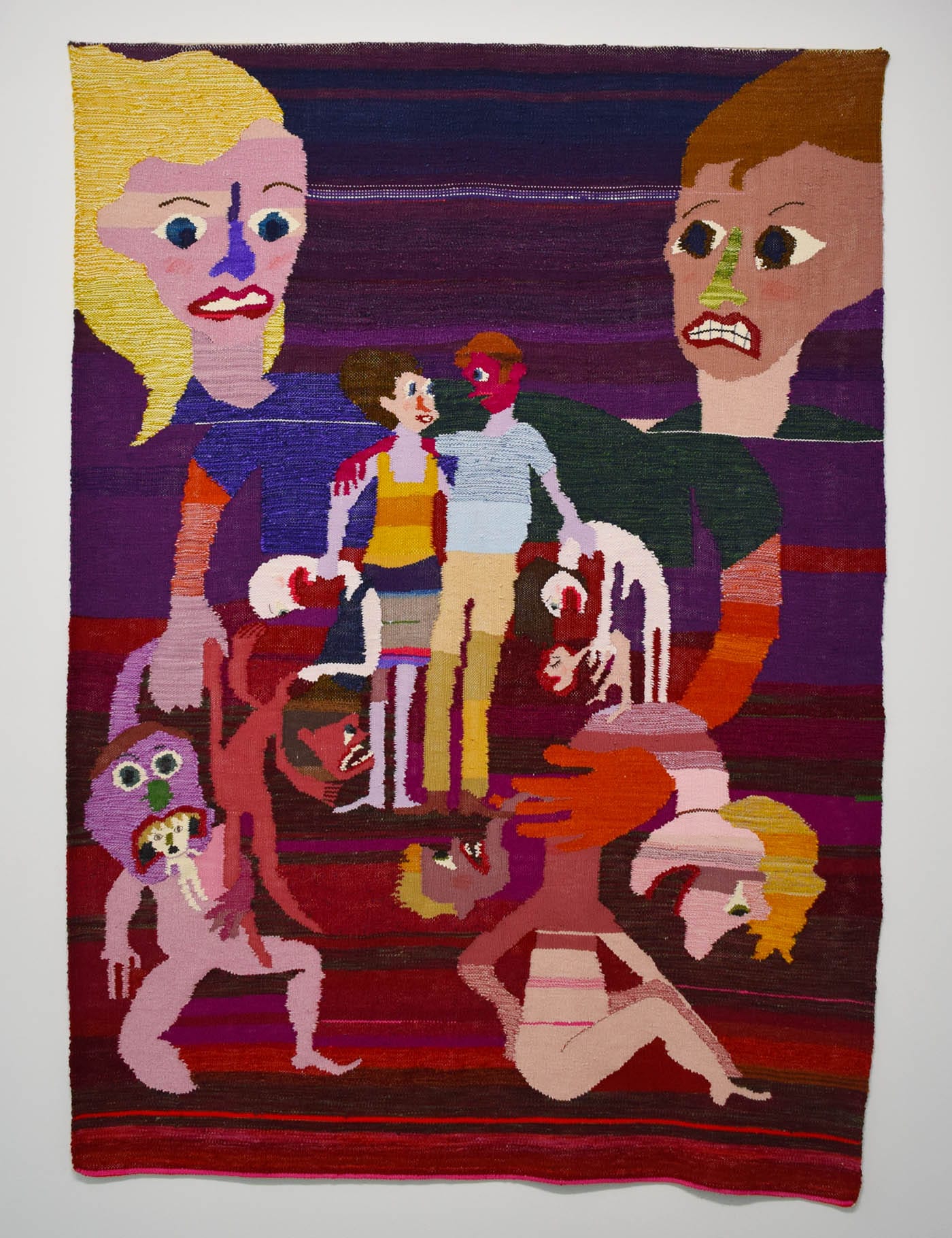 Christina Forrer, "Gebunden" (2017), cotton, wool, and silk, 61 x 86 in