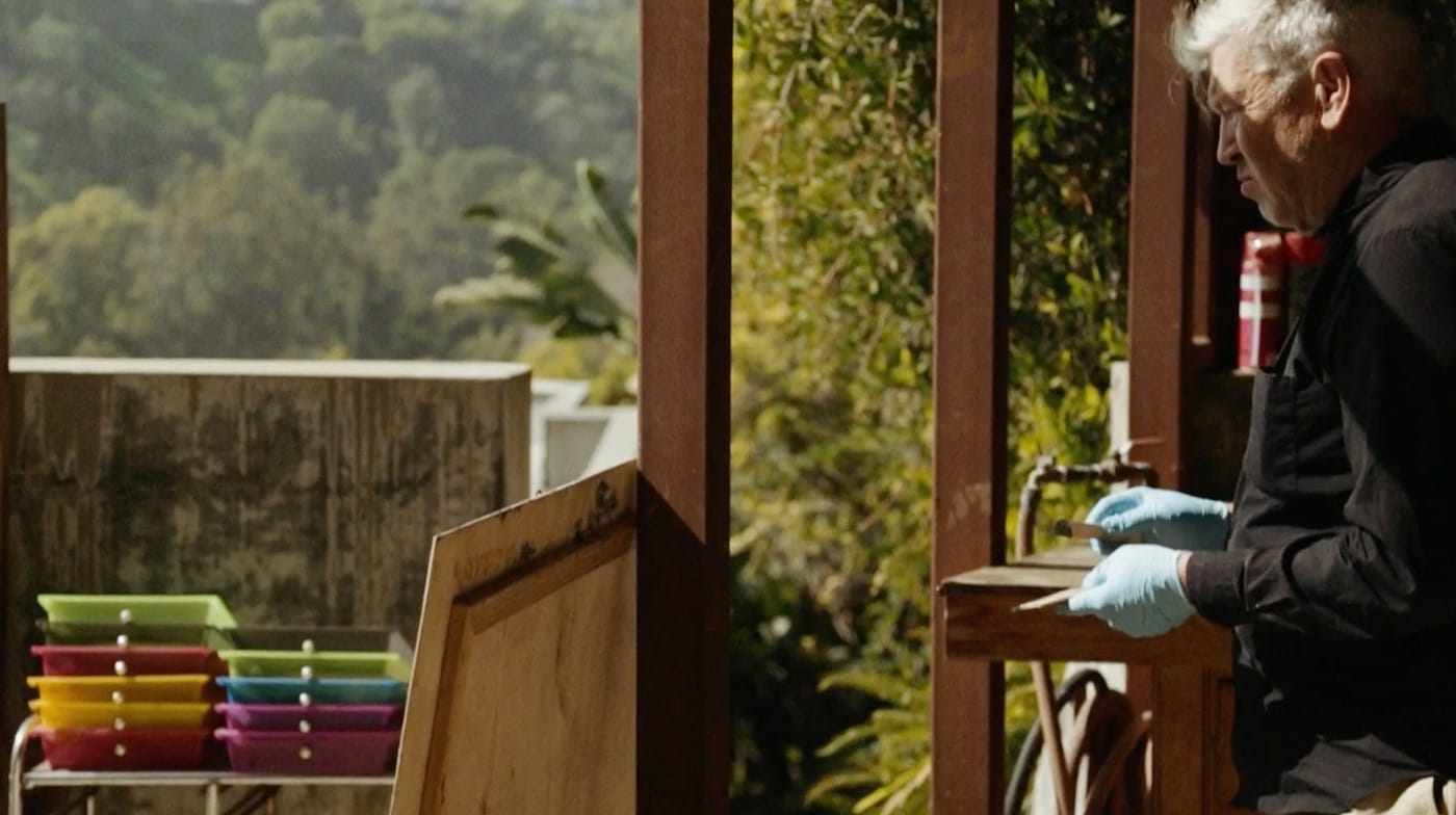 David Lynch in David Lynch: The Art Life, directed by Jon Nguyen (image courtesy of Janus Films)