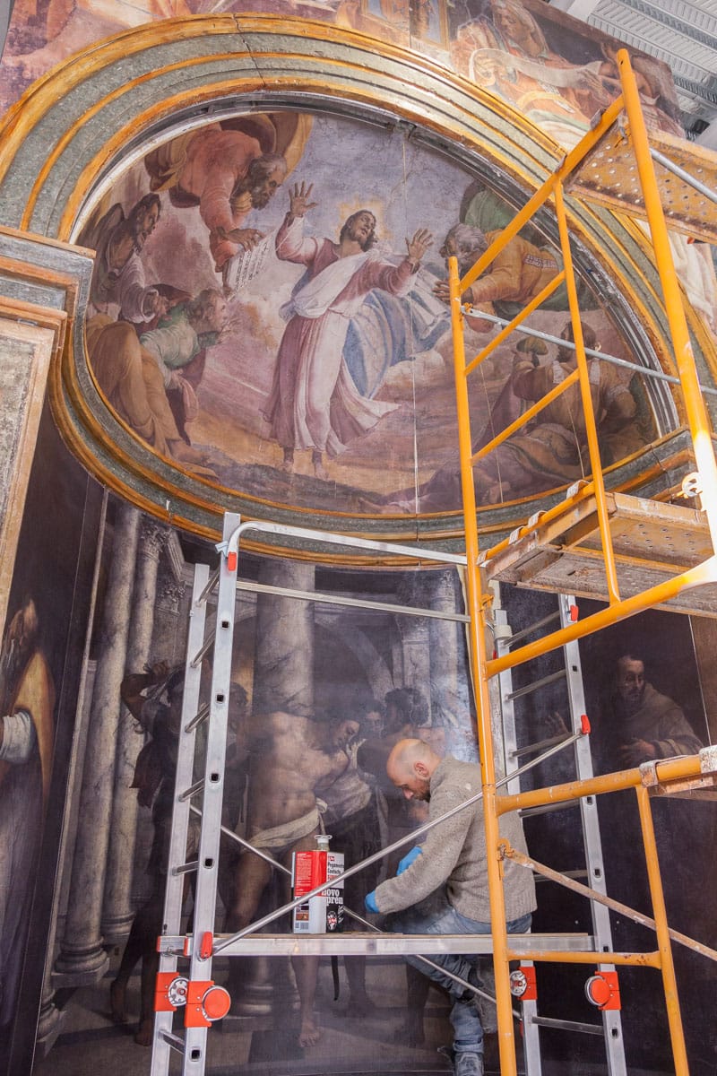 The reproduction of the Borgherini Chapel by Factum Arte (photo © Factum Arte)