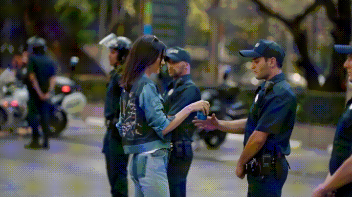 A remix of the Pepsi commercial in the style of <em>They Live</em> (via Giphy)