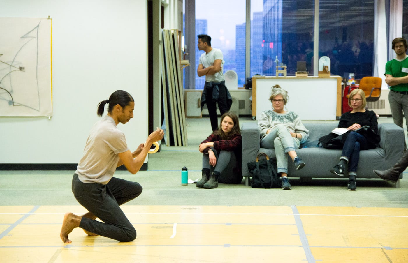 Open Studios with Stacey Spence, LMCC Workspace 2015–16 artist-in-residence, at 28 Liberty (photo by Jonathan Patkowski)