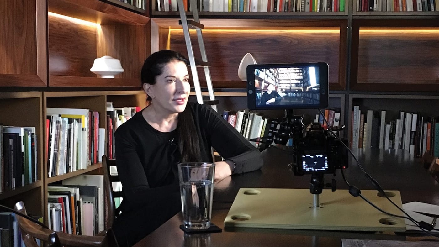Marina Abramovic appears in <em>Blurred Lines: Inside the Art World</em> (photo by Barry Avrich)