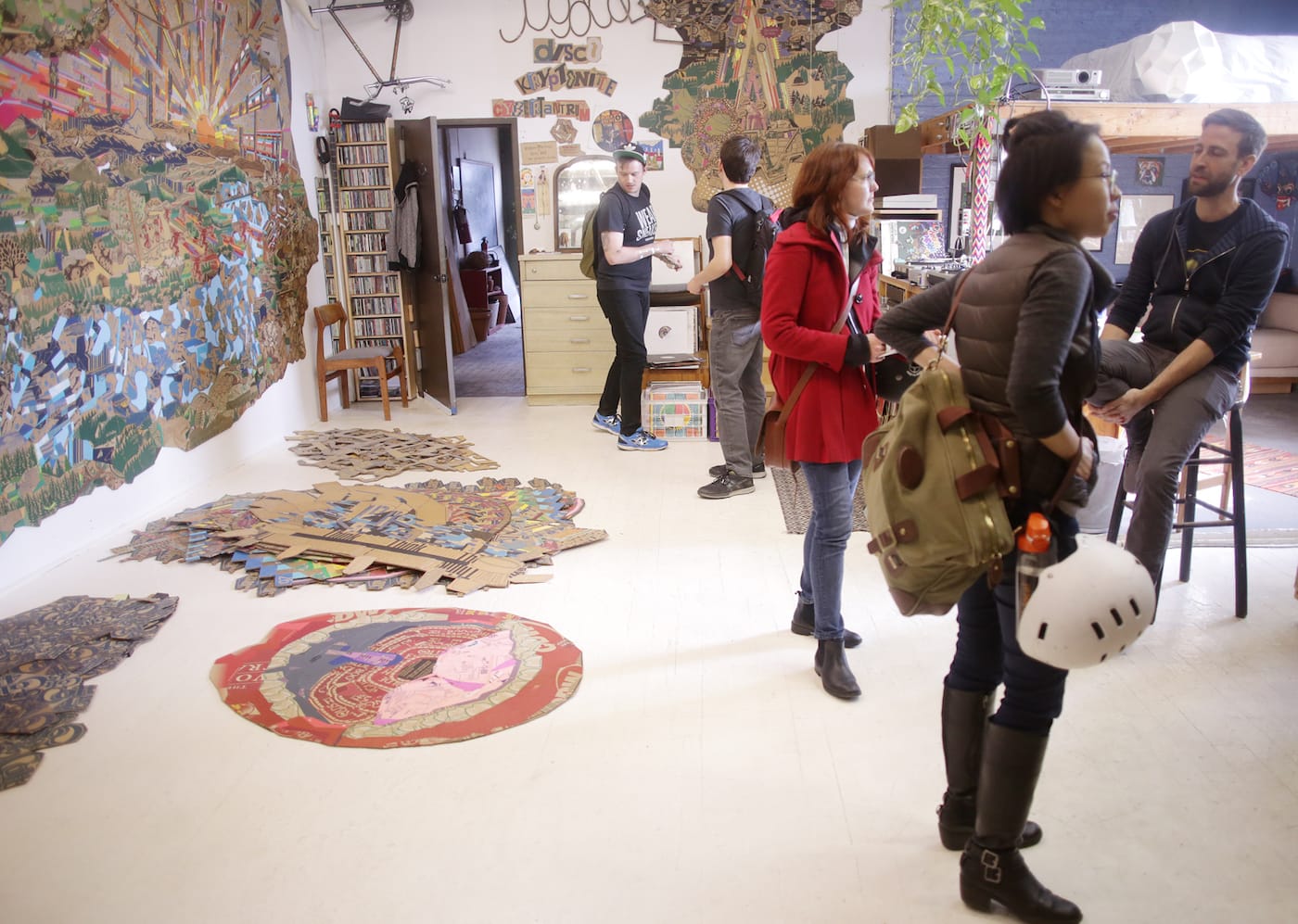 Andy Barrett's Studio during GOS 2016 (photo by Ben Shirai, courtesy Greenpoint Open Studios)