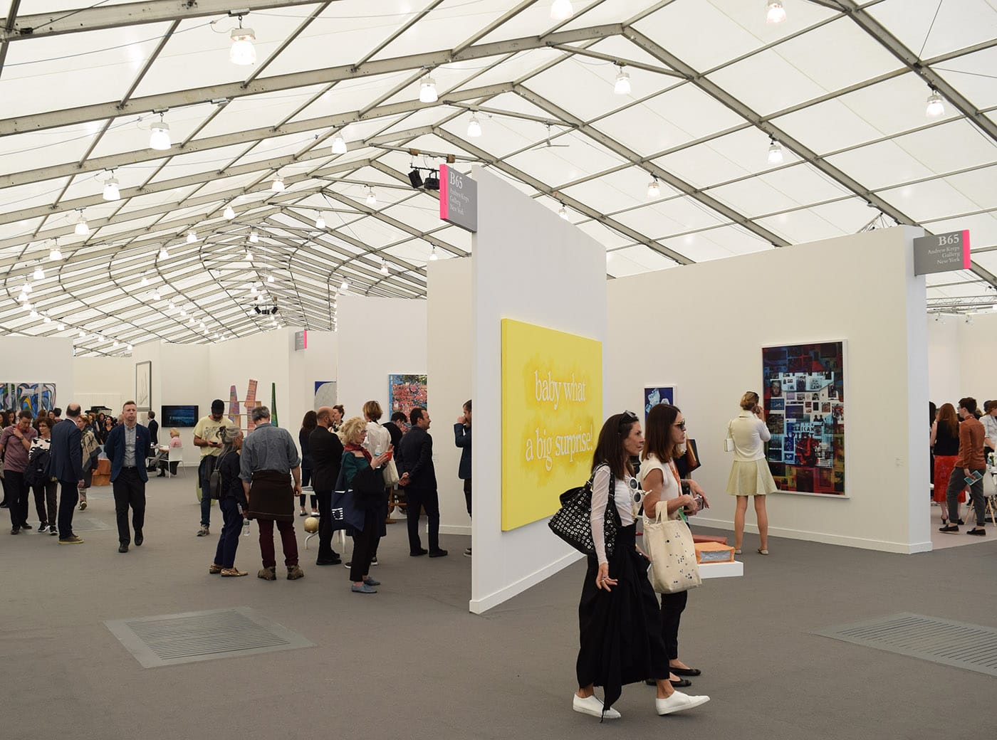 In the aisles at Frieze New York 2017 (all photos by the author for Hyperallergic)