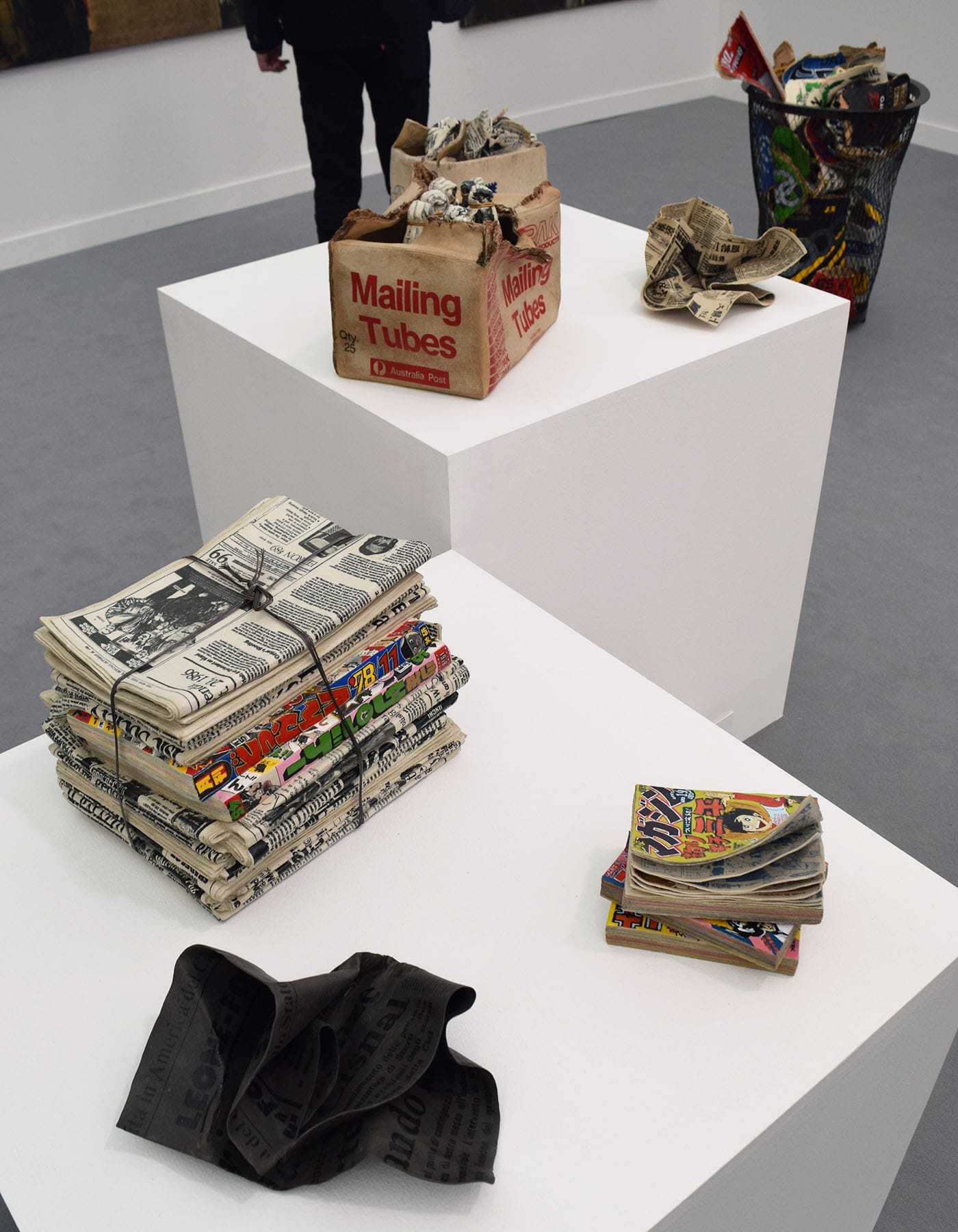 Ceramic sculptures by Kimiyo Mishima in the Gallery Yamaki Fine Art booth