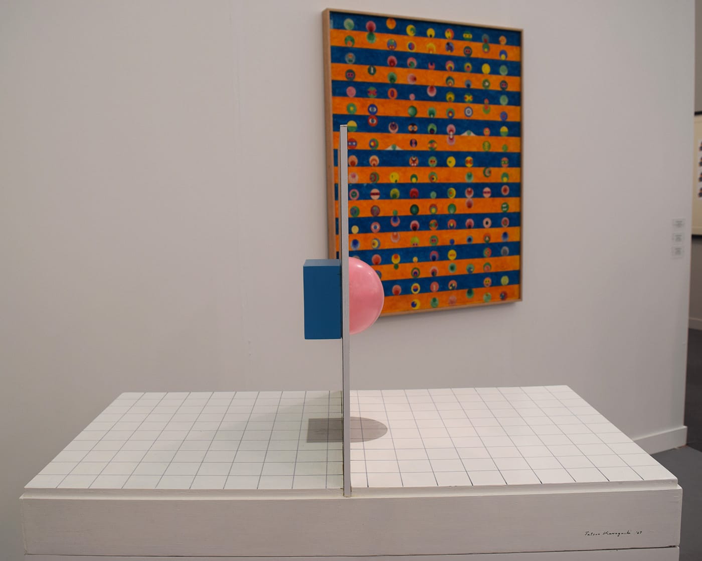 Works by Tatsuo Kawaguchi in the Kayne Griffin Corcoran booth