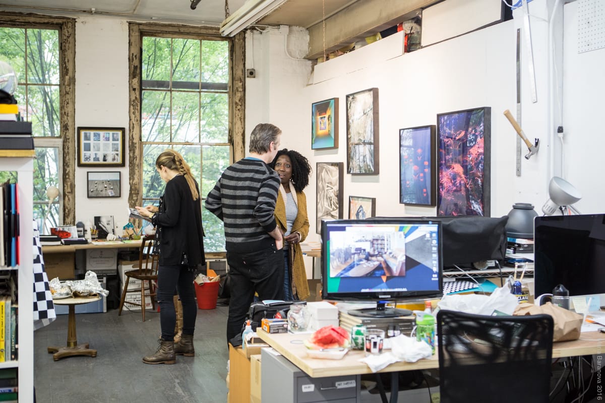 Open studios at the Invisible Dog Art Center (photo © Maria Baranova, courtesy the Invisible Dog)