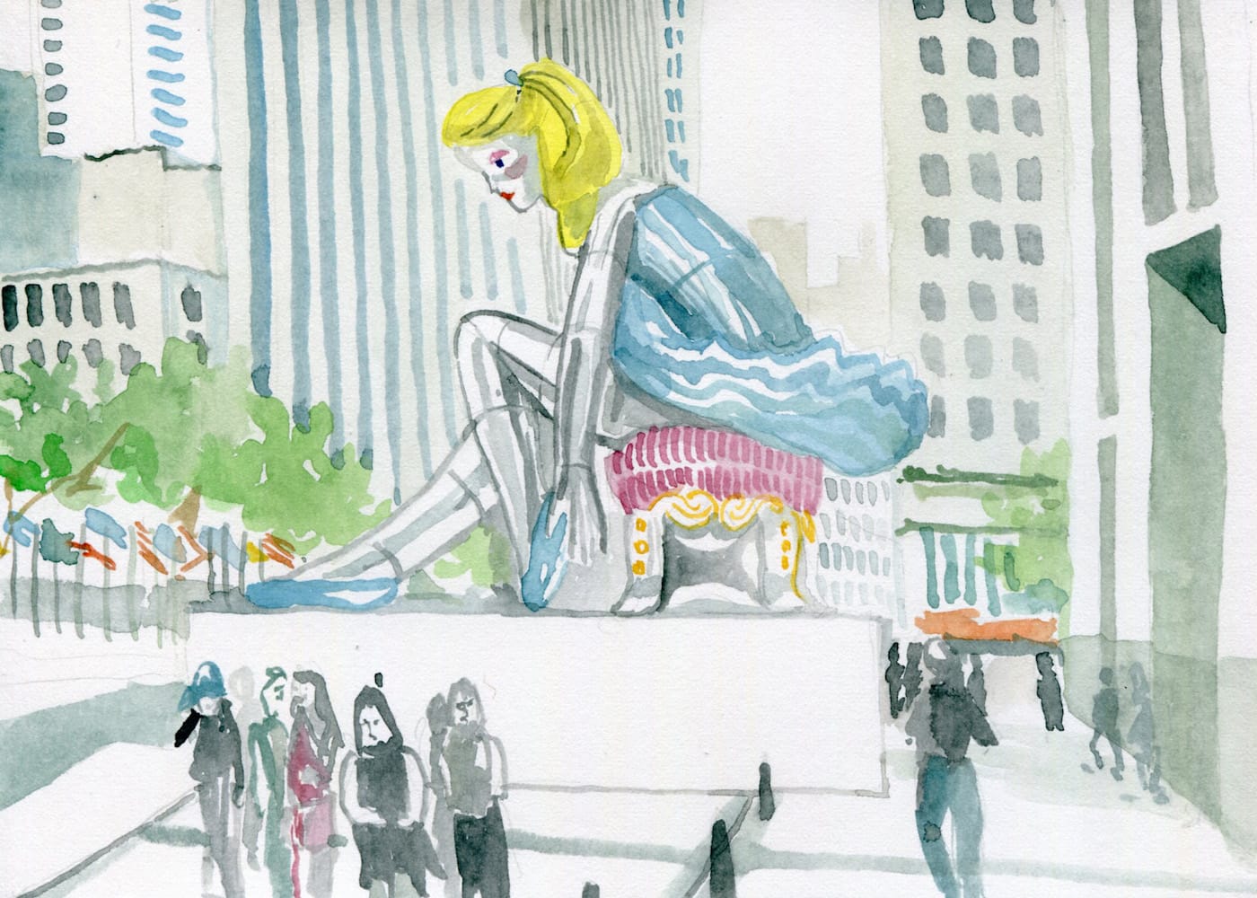 Jeff Koons, "Seated Ballerina" (2017)