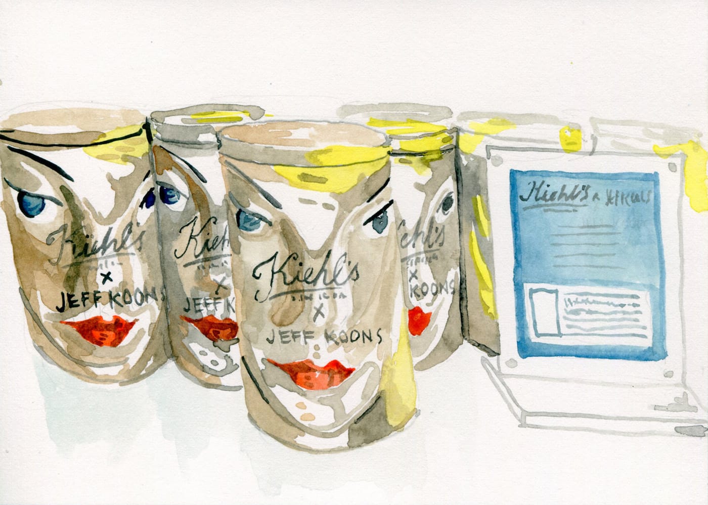 "Seated Ballerina" merchandise at Kiehl's