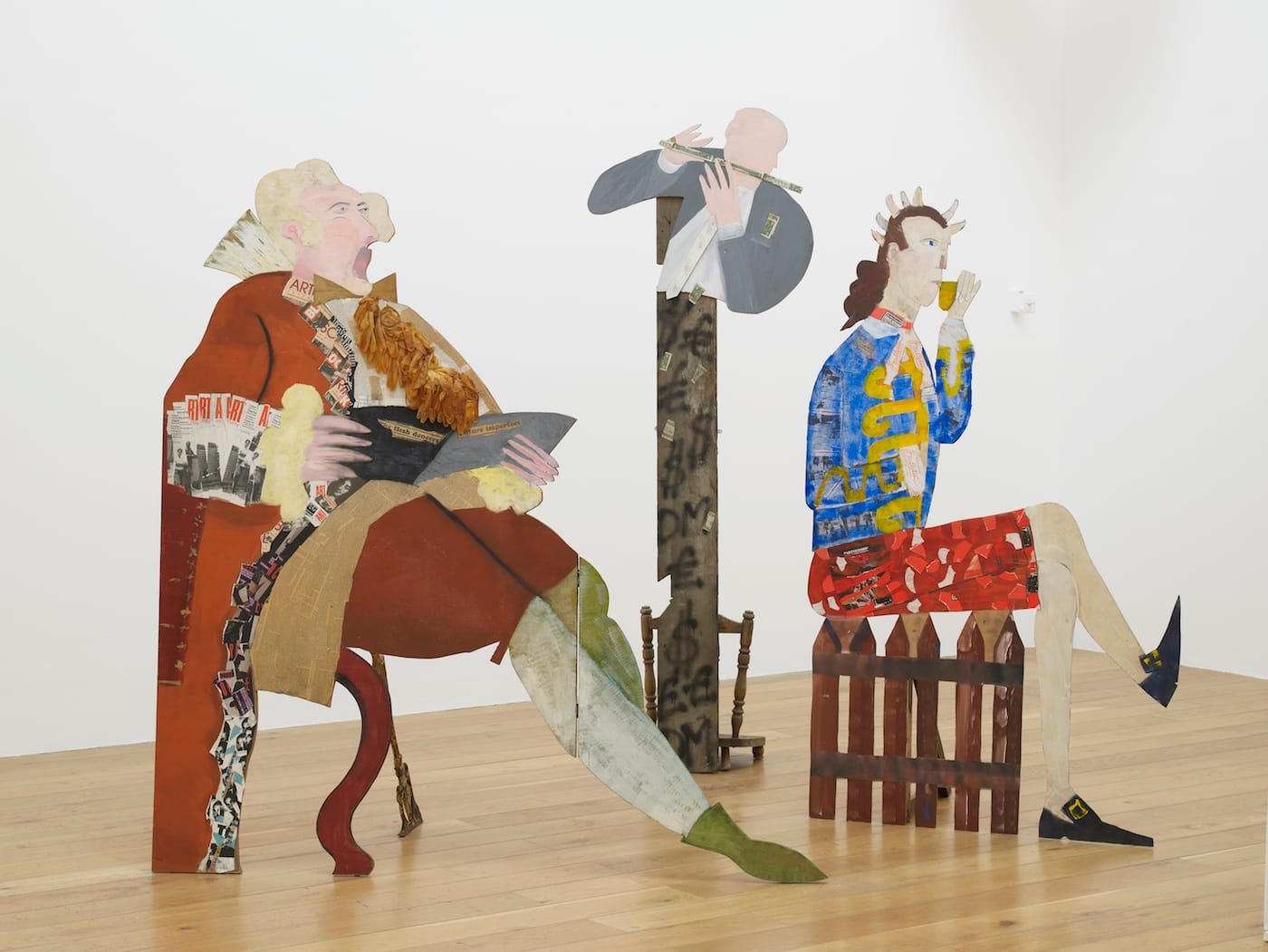 Lubaina Himid, "A Fashionable Marriage" (1986), installation view at Nottingham Contemporary (2017) (© Nottingham Contemporary, courtesy the artist and Hollybush Gardens, photo by Andy Keate)