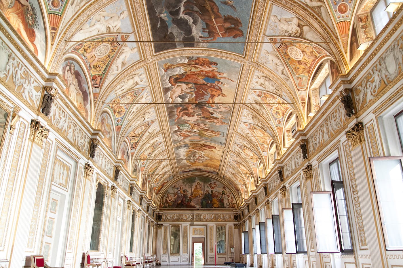 The interior of the Palazzo Ducale in Mantua (photo by Errem, via Wikimedia Commons)