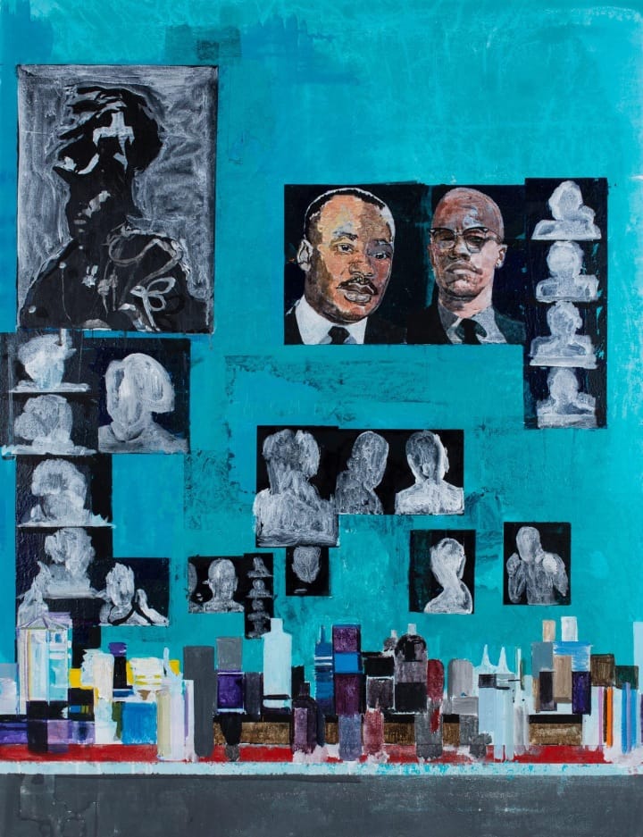 Hurvin Anderson, "Is it OK to be black?" (2016), oil on canvas, 130 x 130 cm (courtesy the artist)