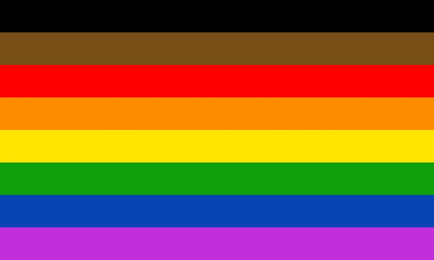 The new Pride flag recently unveiled by Tierney