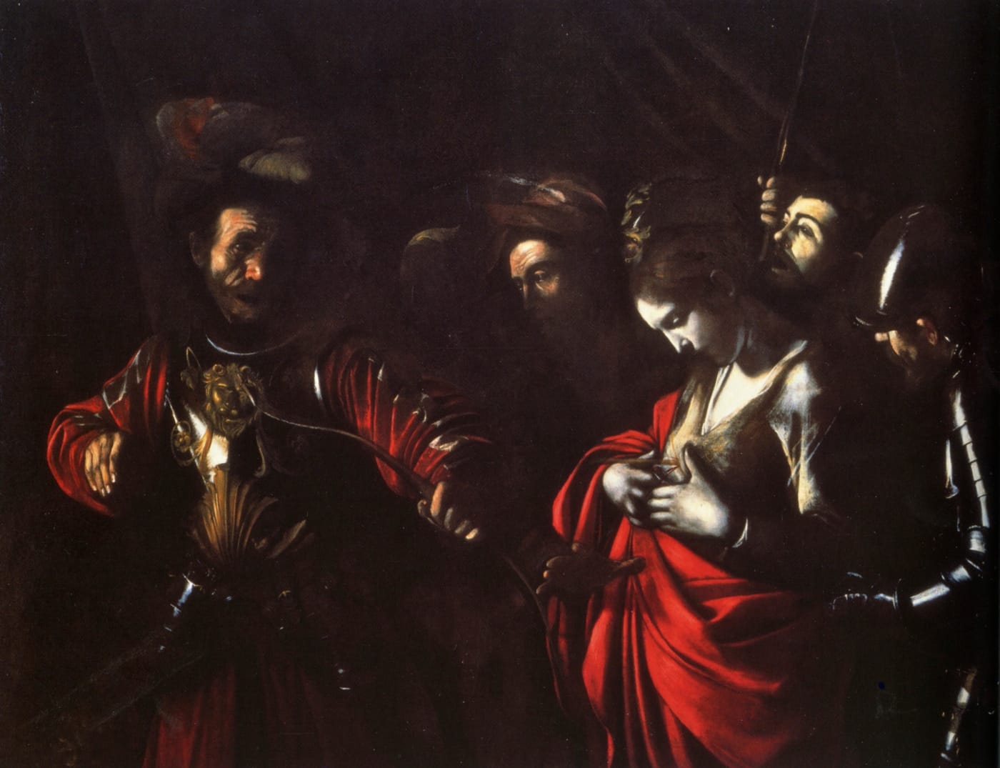 Caravaggio, "The Martyrdom of St Ursula" (1610), oil on canvas, 56 1/4" x 70 7/8", Intesa Sanpaolo Collection, Naples. 