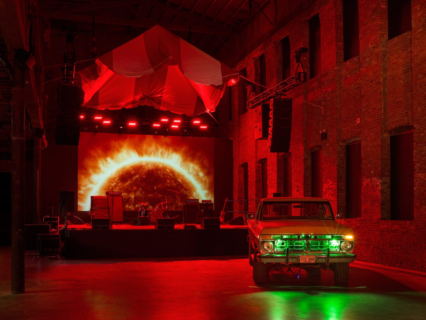 Installation view of Grand Ole Opera: Stewart & Stewart, curated by Gabriel Florenz, at Pioneer Works (photo © Dan Bradica)