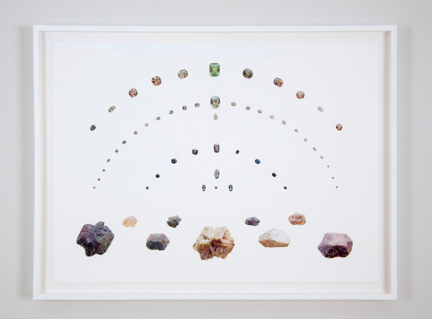 John Stoney, "Display III" (2017), color pencil on cotton rag paper, 22 x 30 1/2 in