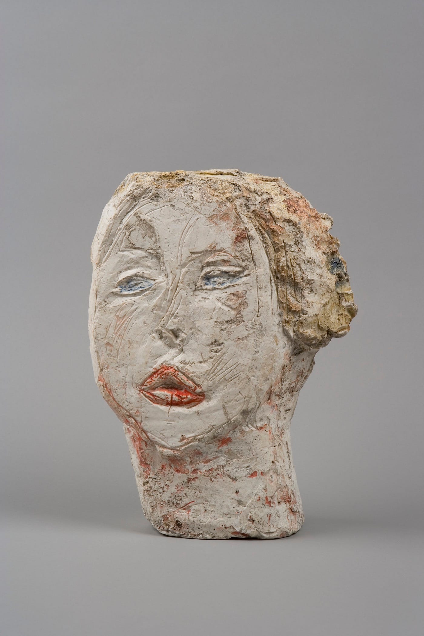 Alberto Giacometti, "Head of Woman (Flora Mayo)" (1926), painted plaster, 31.2 x 23.2 x 8.4 cm, collection of the Fondation Alberto et Annette Giacometti, Paris (© Alberto Giacometti Estate, ACS/DACS, 2017)