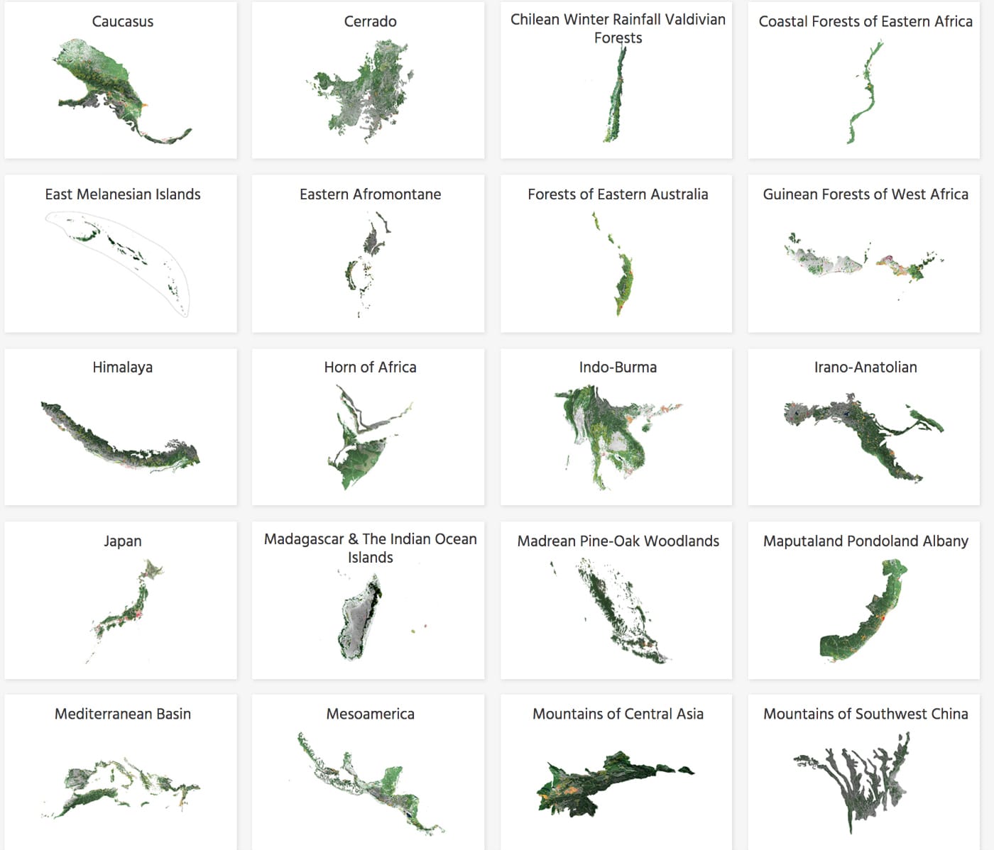 Hotspots in the <em/>Atlas for the End of the World