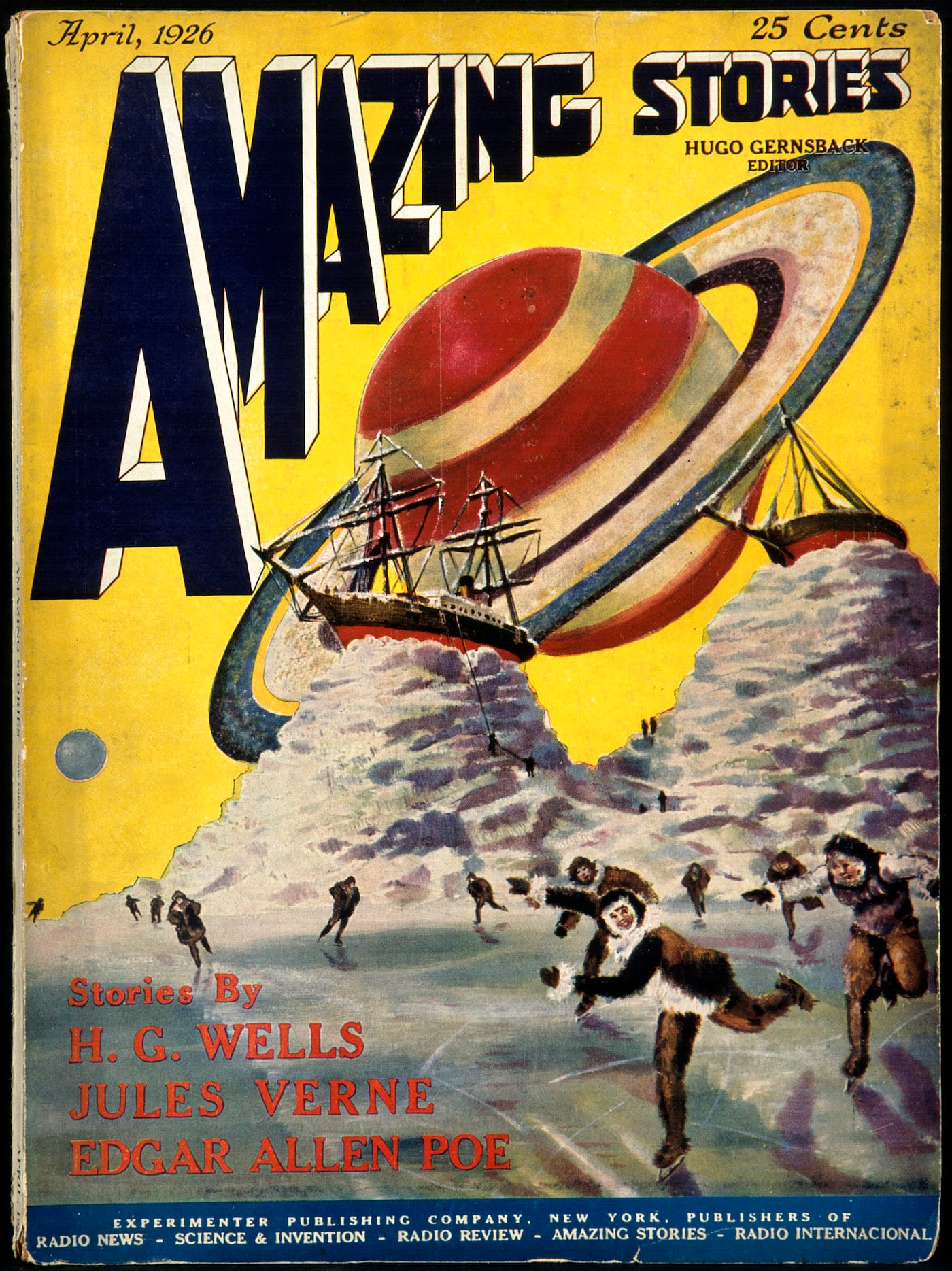 Magazine cover, <em>Amazing Stories #1</em> (April 1926), Agence Martienne (courtesy Maison d'Ailleurs/Agence Martienne)