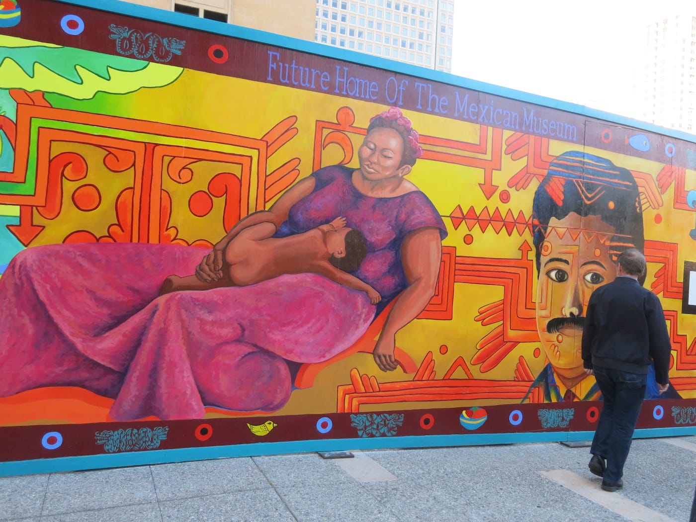 A mural at the future site of the Mexican Museum in downtown San Francisco (photo by torbakhopper/Flickr)