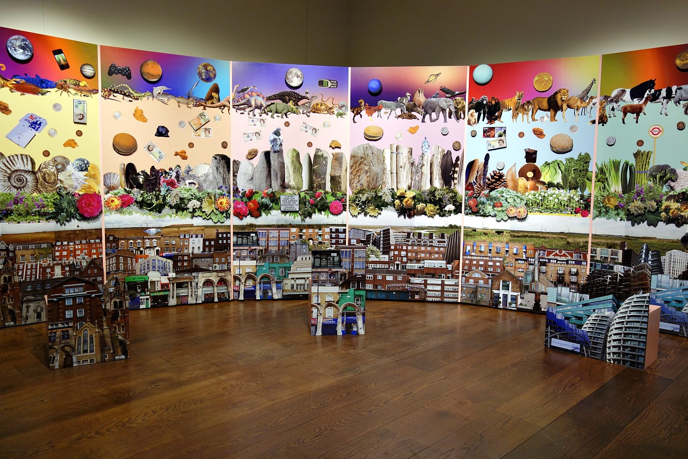 Installation view of <em>A Museum of Modern Nature</em> at the Wellcome Collection in London (photo by the author for Hyperallergic)