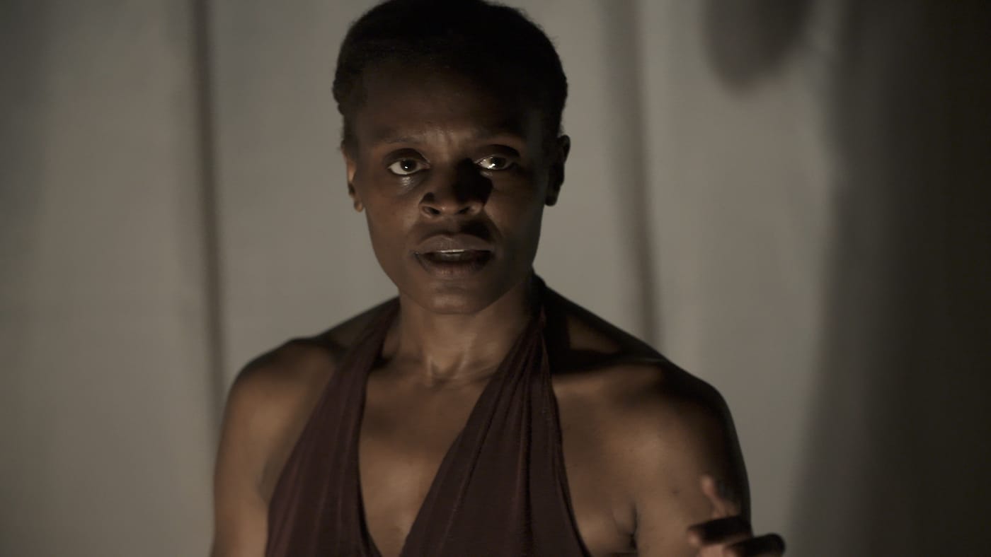 Okwui Okpokwasili in Andrew Rossi’s documentary Bronx Gothic, based on Okpokwasili’s performance of the same name (courtesy of Grasshopper Film)