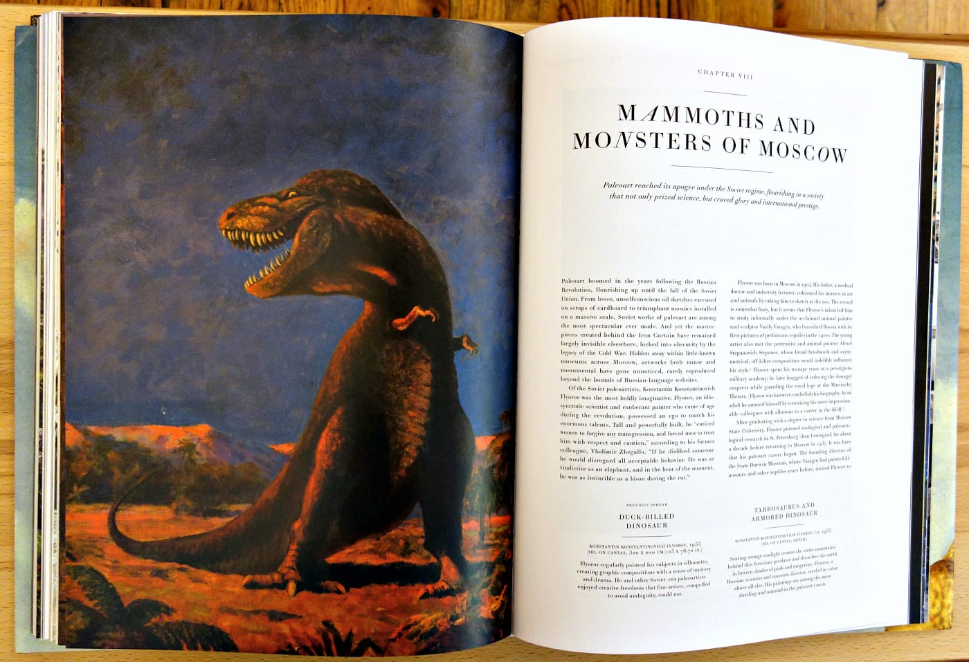 Pages from Paleoart: Visions of the Prehistoric Past (photo of the book for Hyperallergic)