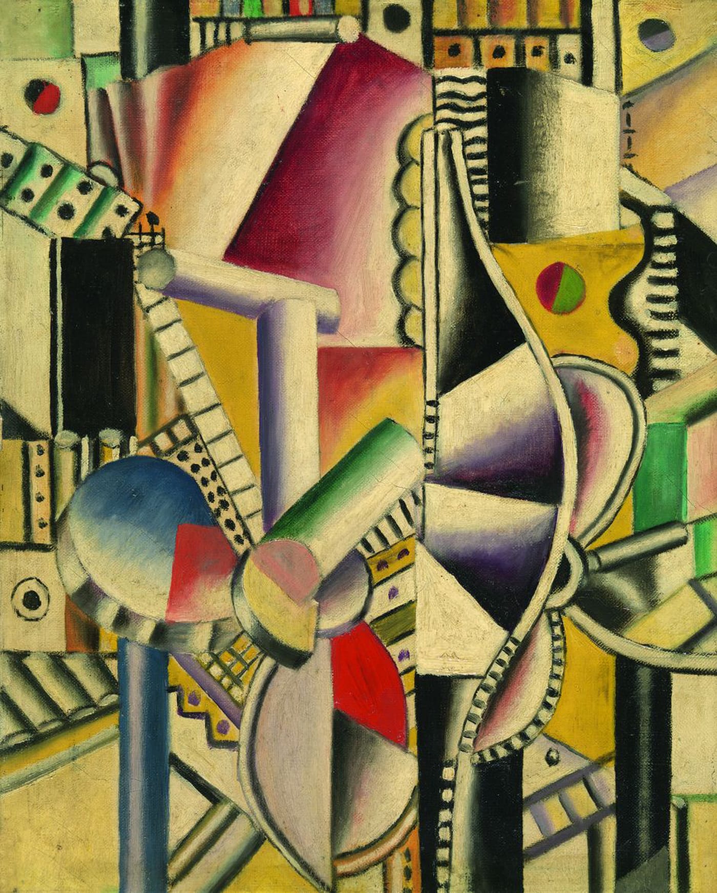 Fernand Léger, “Les helices” (1918)
, oil on canvas, 41 x 33 cm (
Musées Royaux des Beaux-Arts de Belgique, Bruxelles
; © Musées Royaux des Beaux-Arts de Belgique, Bruxelles; photo by J. Geleyns - Ro scan)