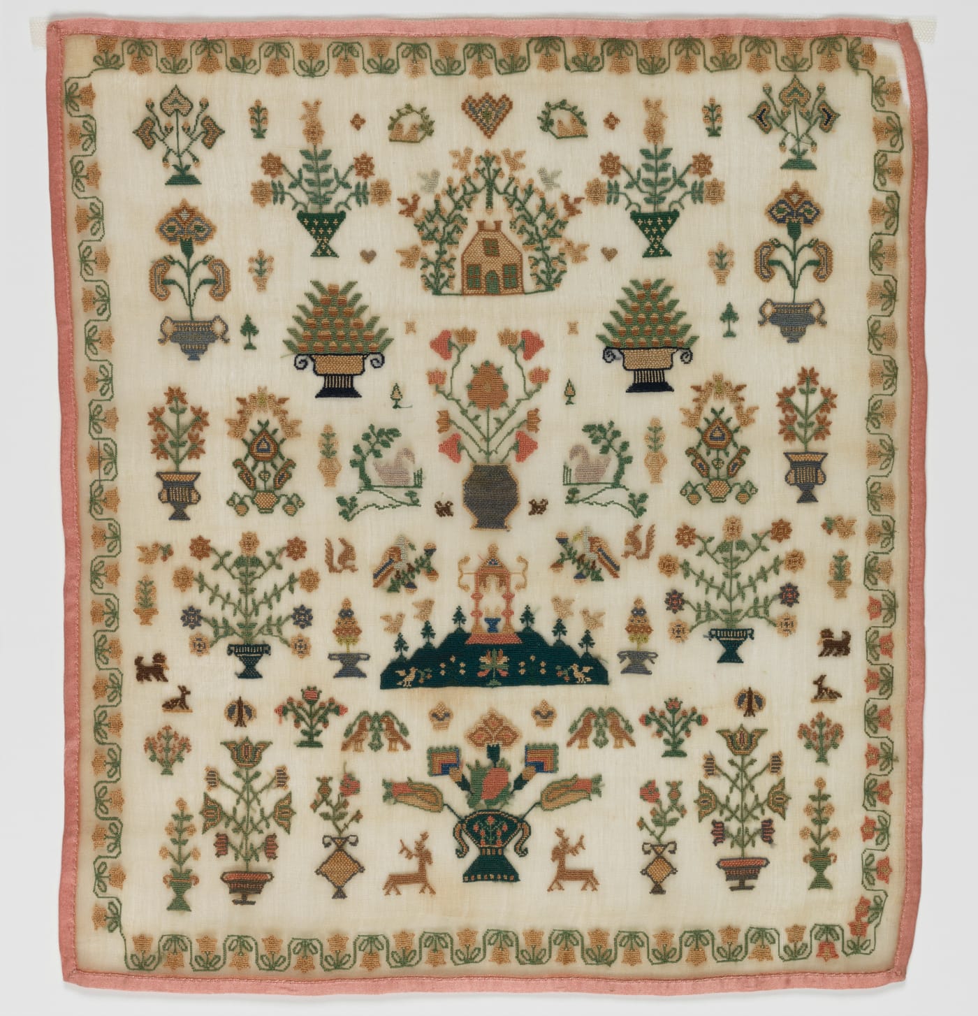 Sampler with framing border (1830) (© The Fitzwilliam Museum, University of Cambridge)
