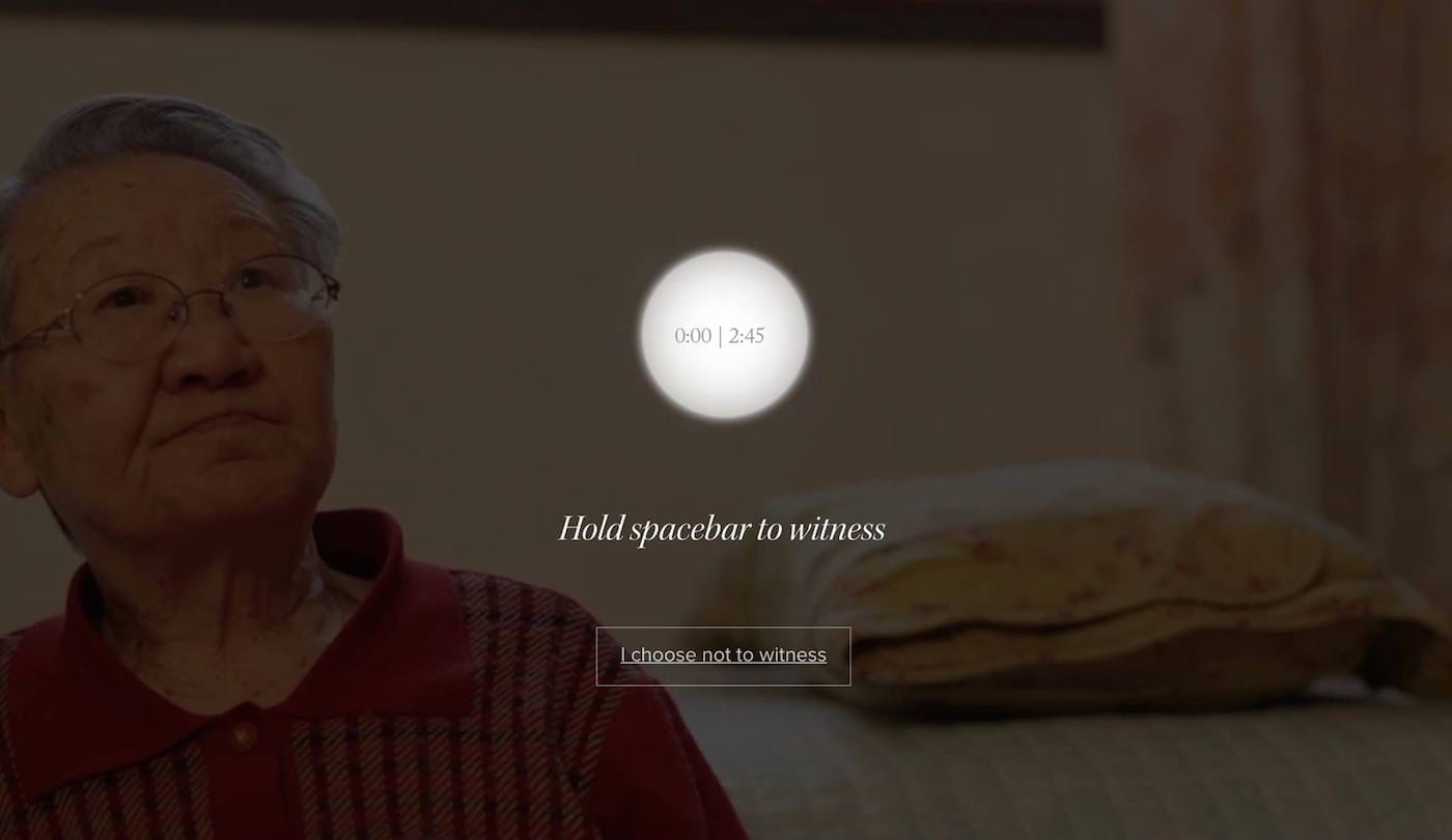 <em/>The Space We Hold interactive documentary (screenshot via National Film Board of Canada)