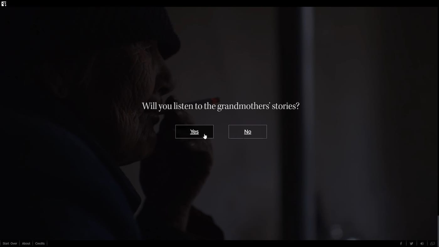 <em/>The Space We Hold interactive documentary (screenshot via National Film Board of Canada)