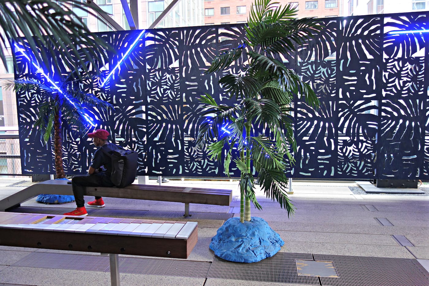 Installation view of <em>Mutations</em> on the High Line in New York