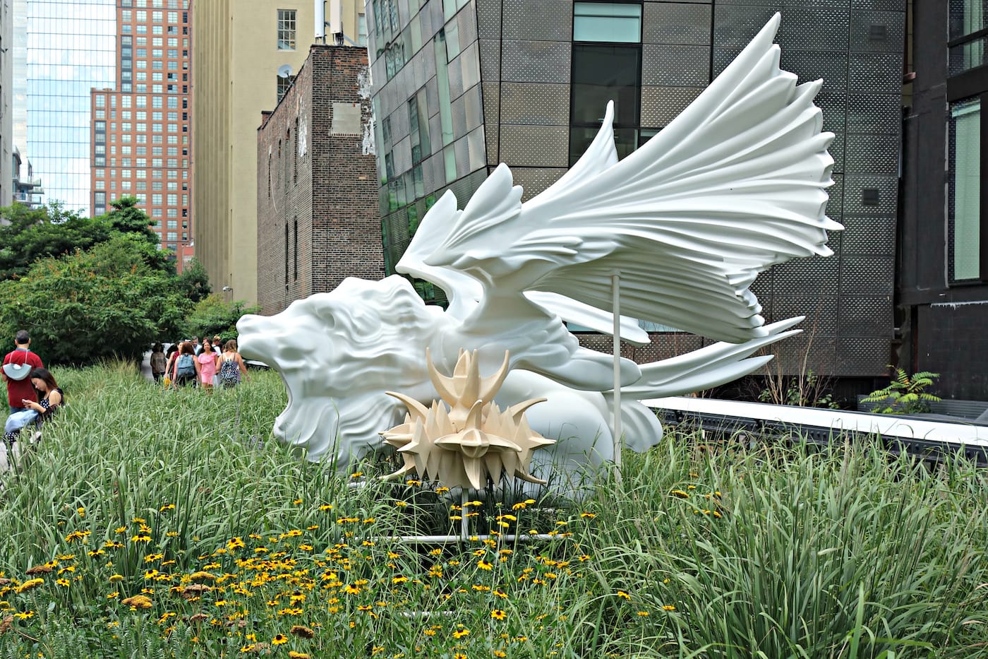 Installation view of <em>Mutations</em> on the High Line in New York
