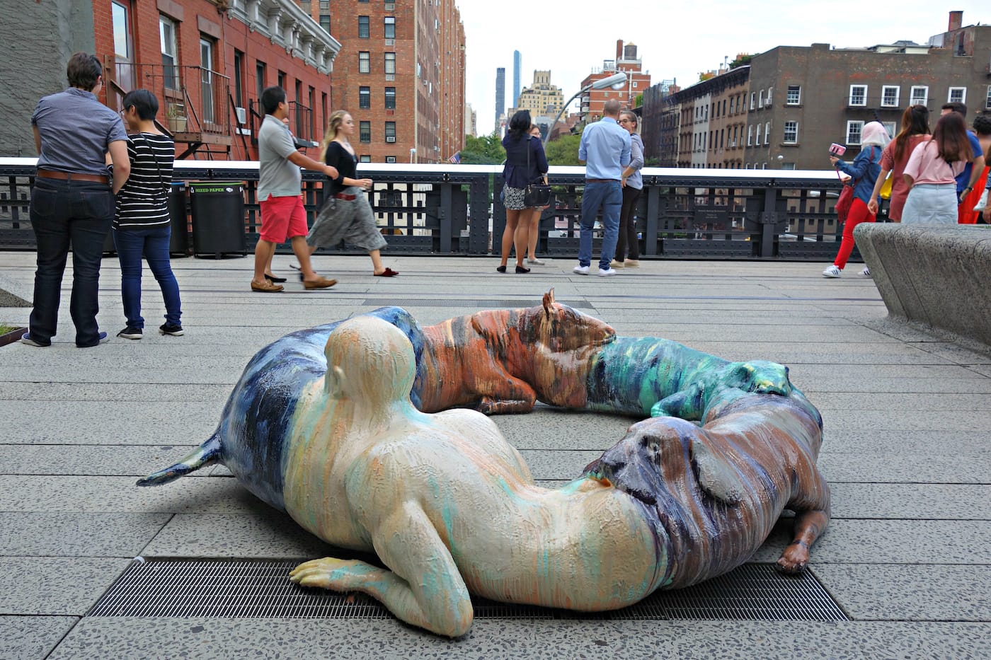 Installation view of <em>Mutations</em> on the High Line in New York