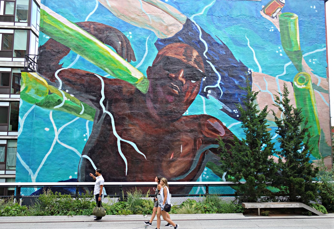 Installation view of <em>Mutations</em> on the High Line in New York