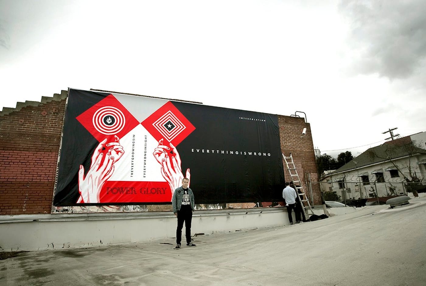 Shepard Fairey billboard in Los Angeles in 2015 (via obeygiant.com)