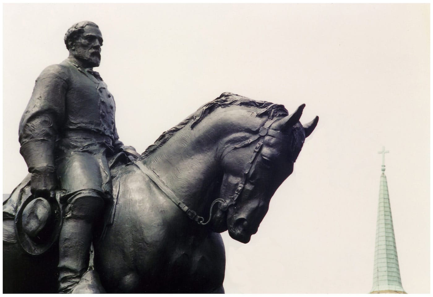 Detail of Charlottesville's Robert E. Lee Monument (photo by Carptrash, via Wikimedia Commons)