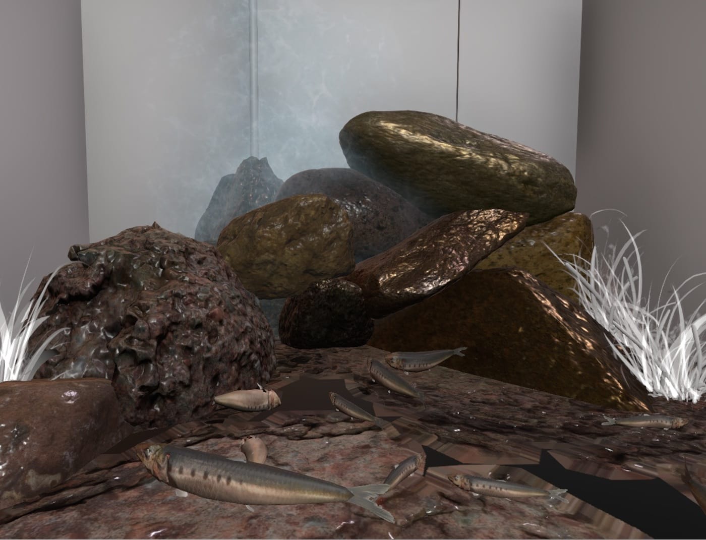 Screen capture of a VR work by Antonia Kuo (courtesy Essex Flowers)