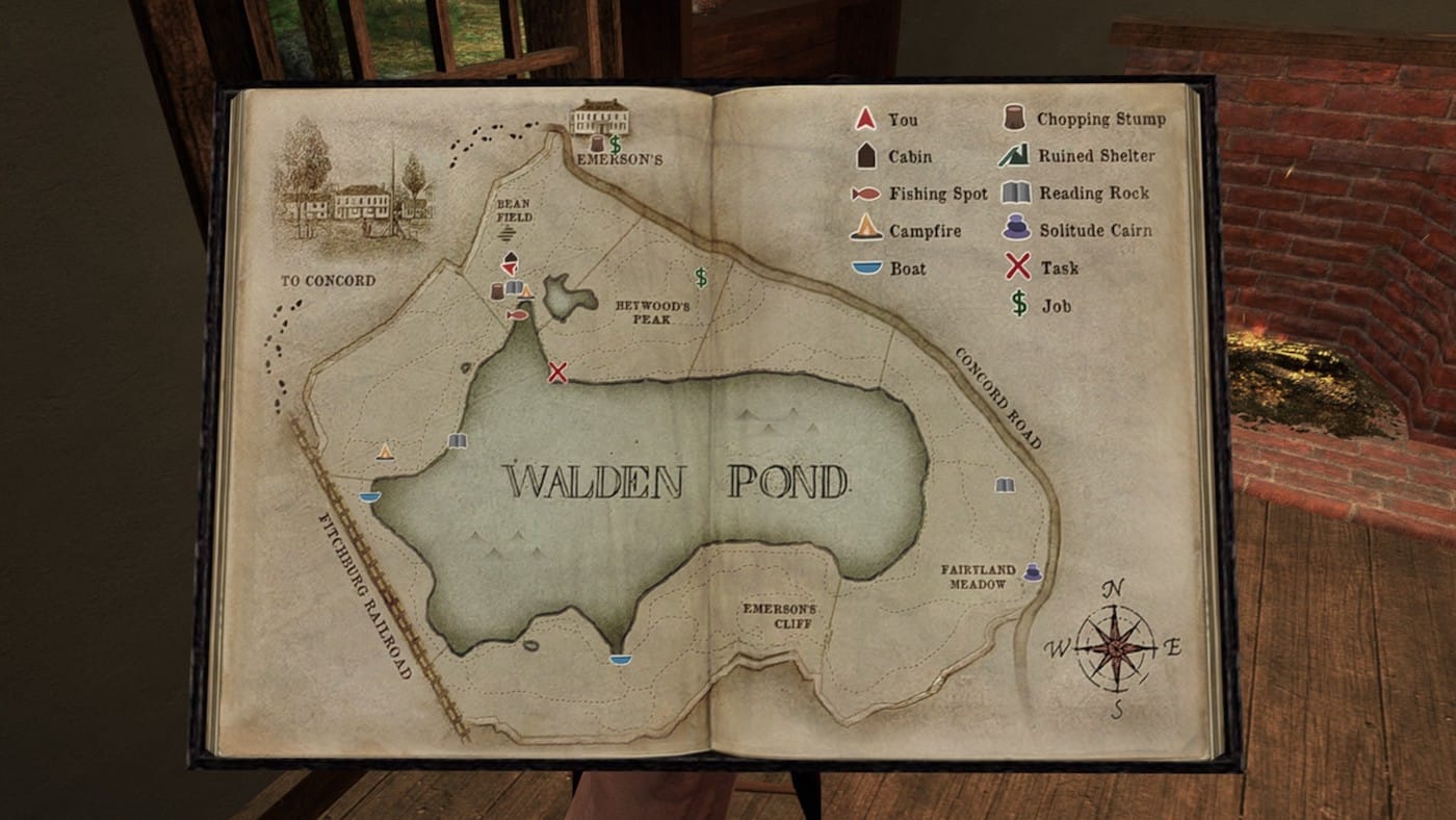 Screenshot from <em/>Walden, A Game (courtesy USC Game Innovation Lab)