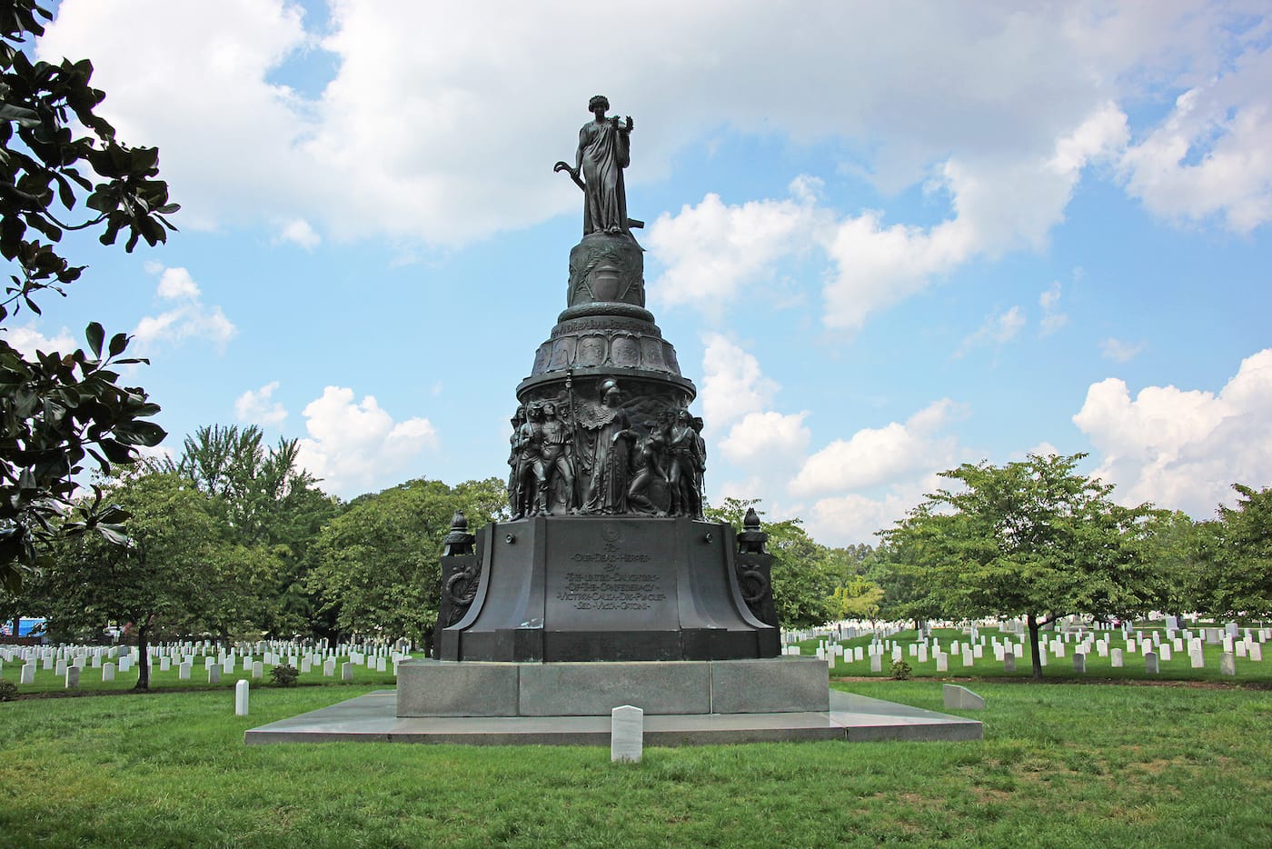 The Confederate Monument at Arlington National Cemetery in Arlington, Virginia (photo by Tim1965, via Wikimedia Commons)