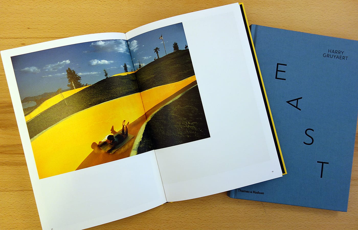 <em>Harry Gruayert: East/West </em> (photo of the book for Hyperallergic)