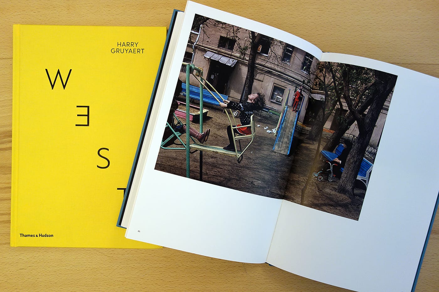 <em>Harry Gruayert: East/West </em> (photo of the book for Hyperallergic)