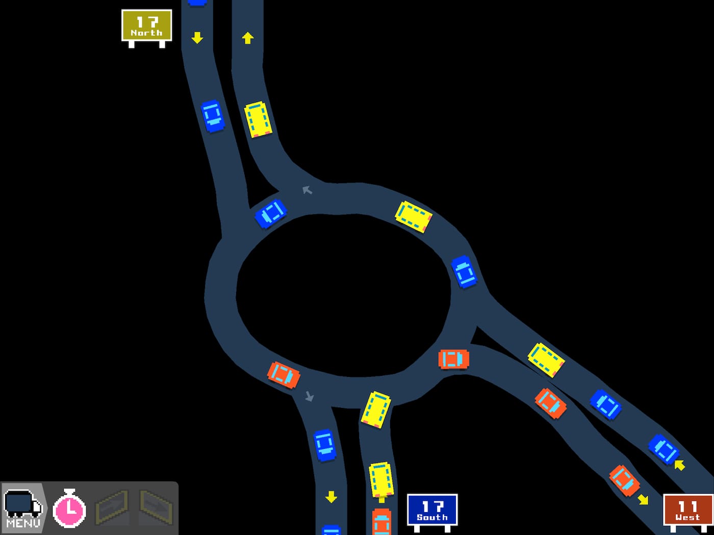 Screenshot from <em/>Freeways (courtesy Captain Games)