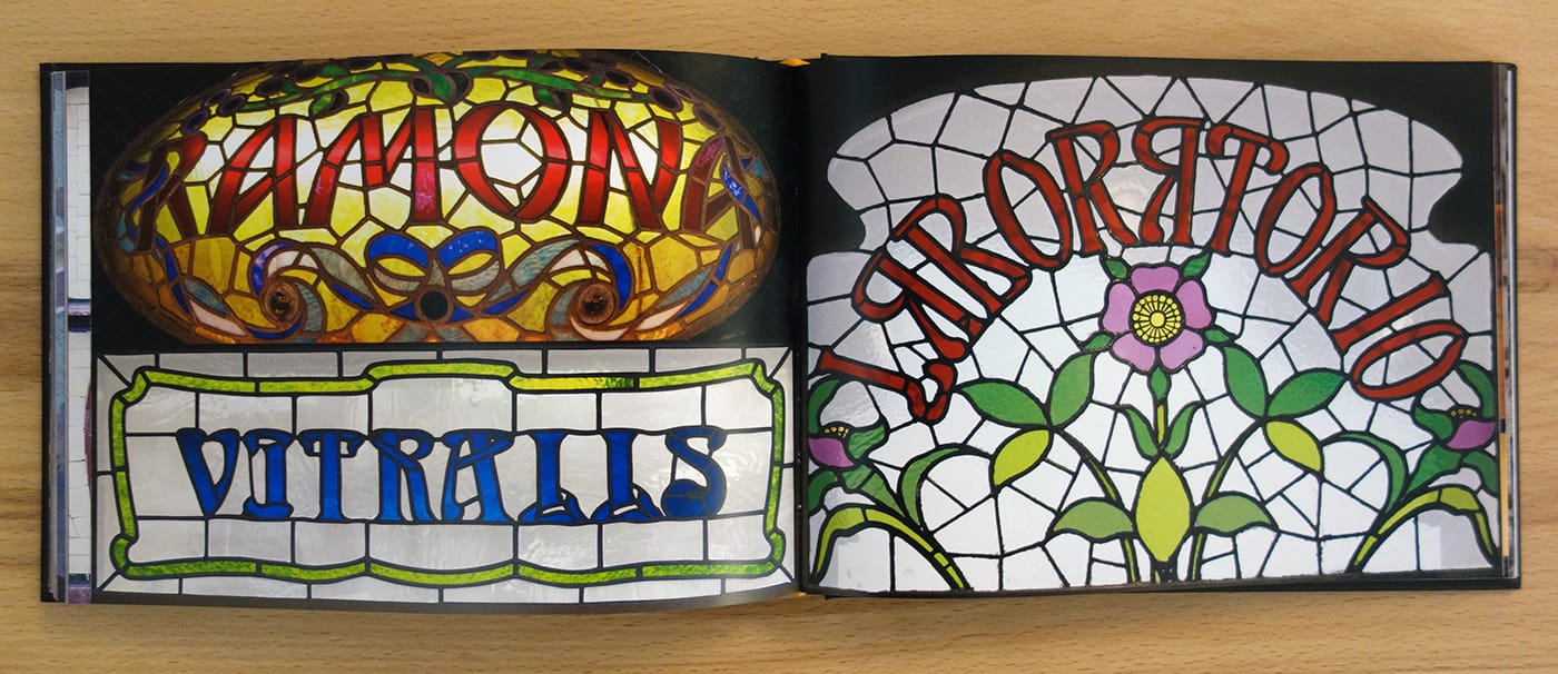 Pages from Gráfica de les Ramblas: The Signs of Barcelona (photo of the book for Hyperallergic)