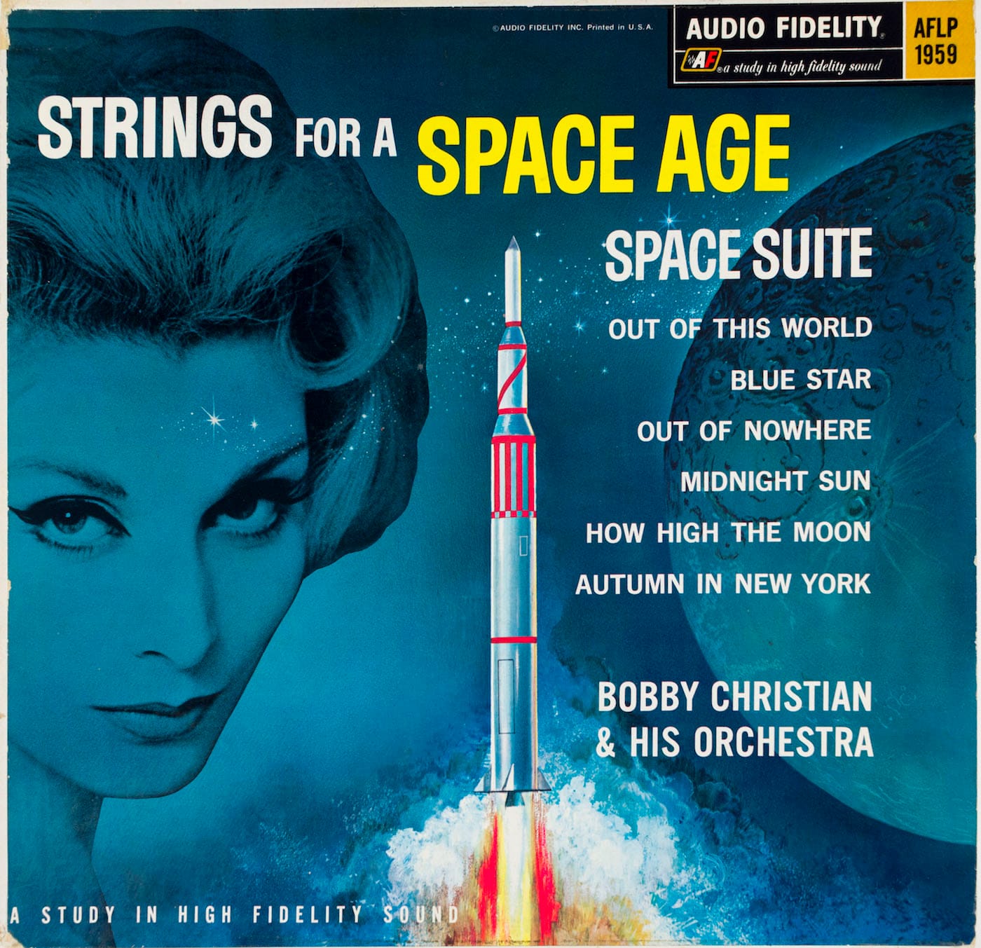 <em>Bobby Christian and His Orchestra: Strings for a Space Age</em> (Audio Fidelity AFLP 1959) (courtesy the MIT Press)