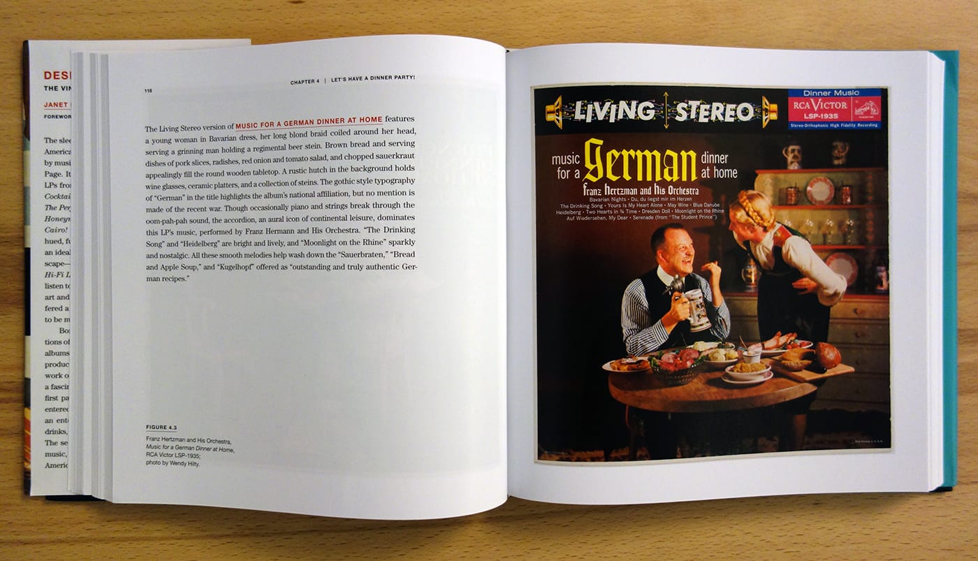 Pages from <em>Designed for Hi-Fi Living: The Vinyl LP in Midcentury America</em> (photo of the book for Hyperallergic)