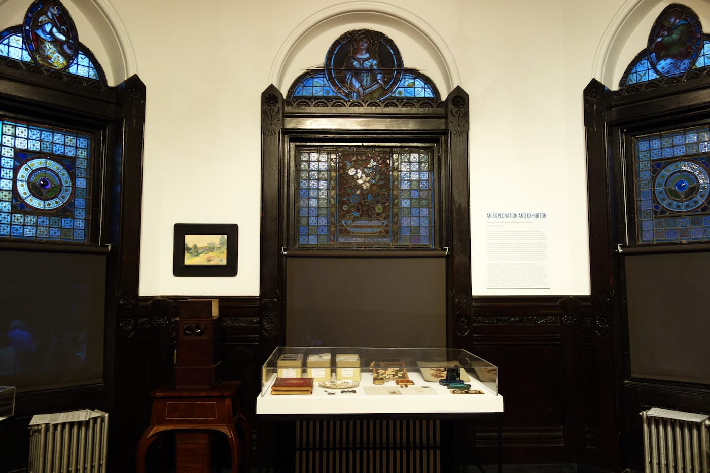 Installation view of <em>Matthew Jensen: Among Trees and Stones</em> at Green-Wood Cemetery