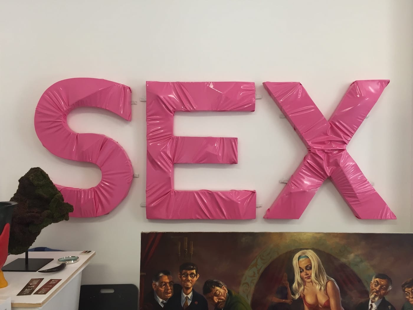 Jason Pickleman, "SEX" (all photos by the author for Hyperallergic)